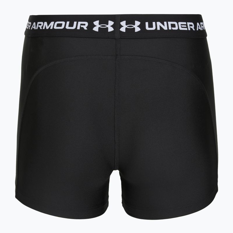 Women's training shorts Under Armour HeatGear Shorty ultimate black/white 2