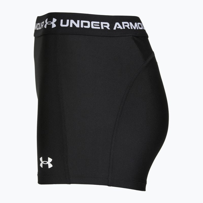 Women's training shorts Under Armour HeatGear Shorty ultimate black/white 3