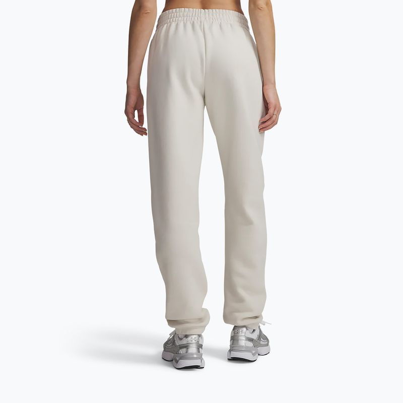 Women's trousers Under Armour Icon Fleece Nov Jogger summit white/white 3
