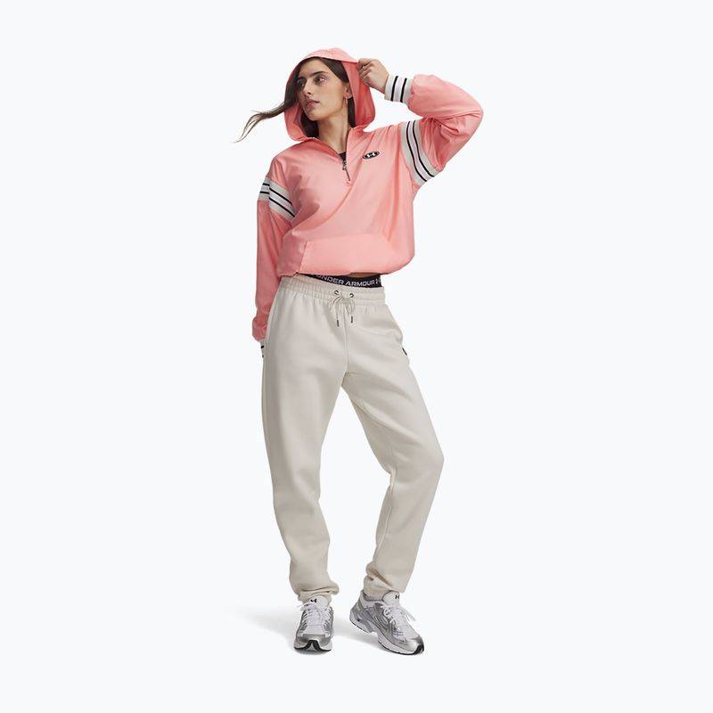 Women's trousers Under Armour Icon Fleece Nov Jogger summit white/white 2