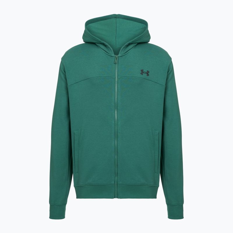 Men's sweatshirt Under Armour Rival LW FZ rack green/black