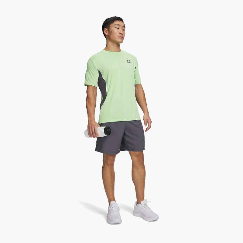 Men's training shorts Under Armour Tech Sport castlerock/lumos lime 2