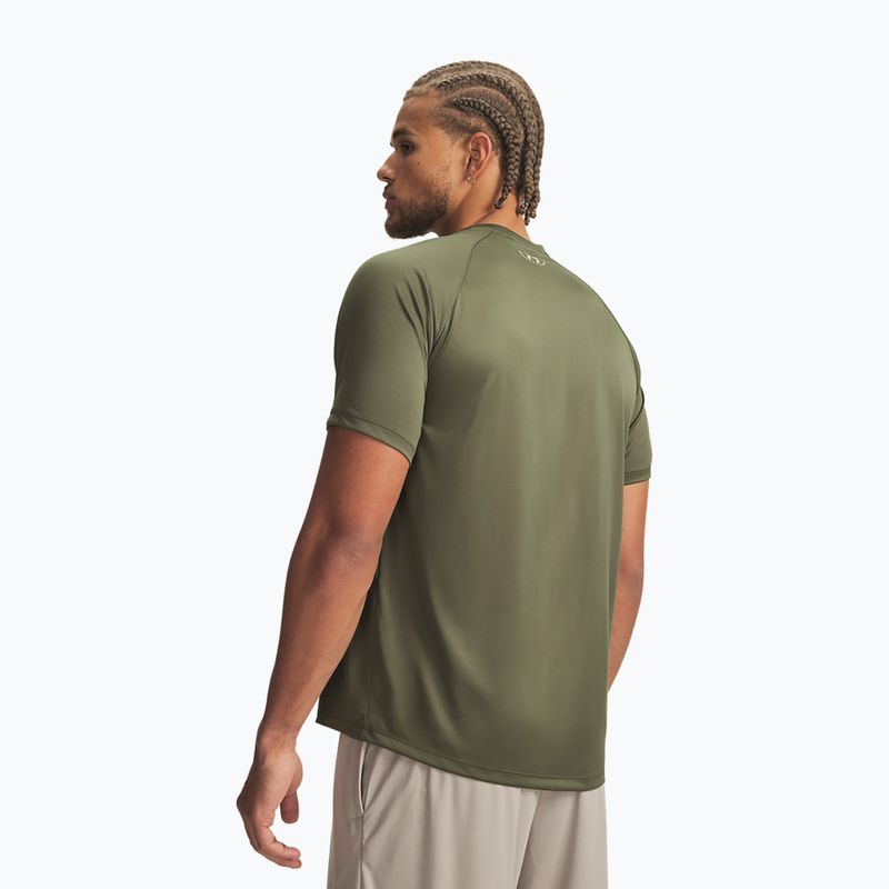 Men's training shirt Under Armour Tech Graphic Tee Marine Od Green/City Khaki 2