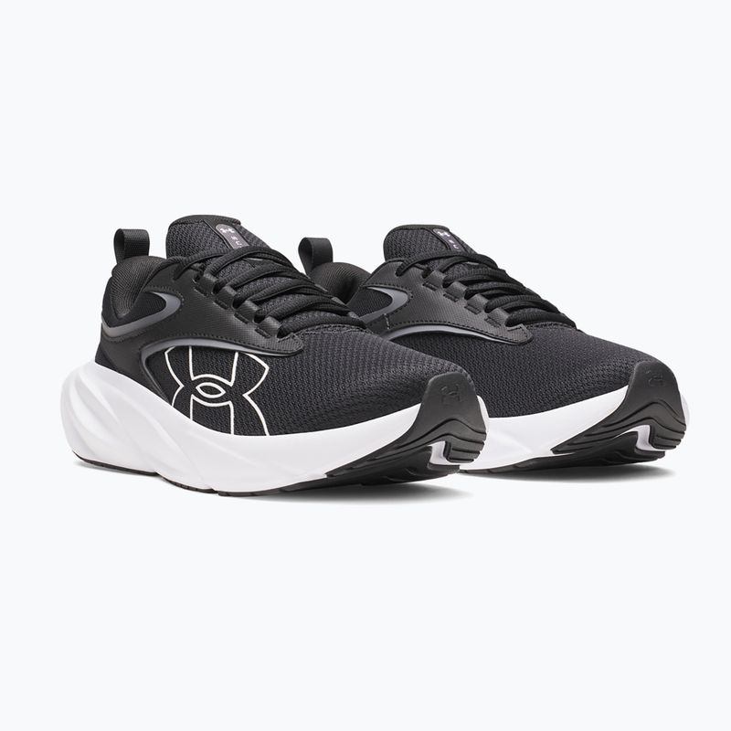 Men's running shoes Under Armour Surge 5 black/black/white 2