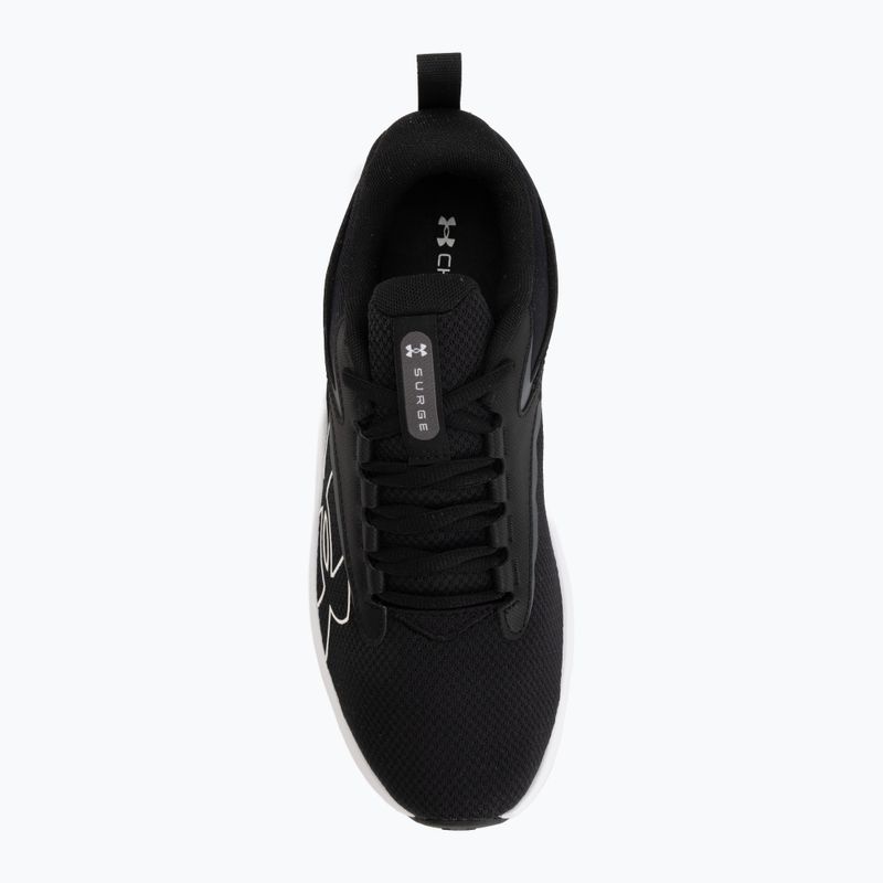 Men's running shoes Under Armour Surge 5 black/black/white 5