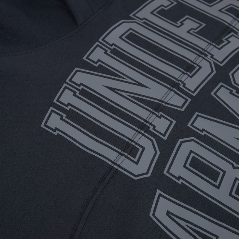 Men's sweatshirt Under Armour Rival LW Graphic Hoodie black/black 6