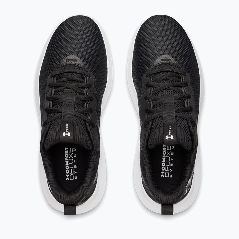 Men's running shoes Under Armour Phade RN 4 black/black/white 3