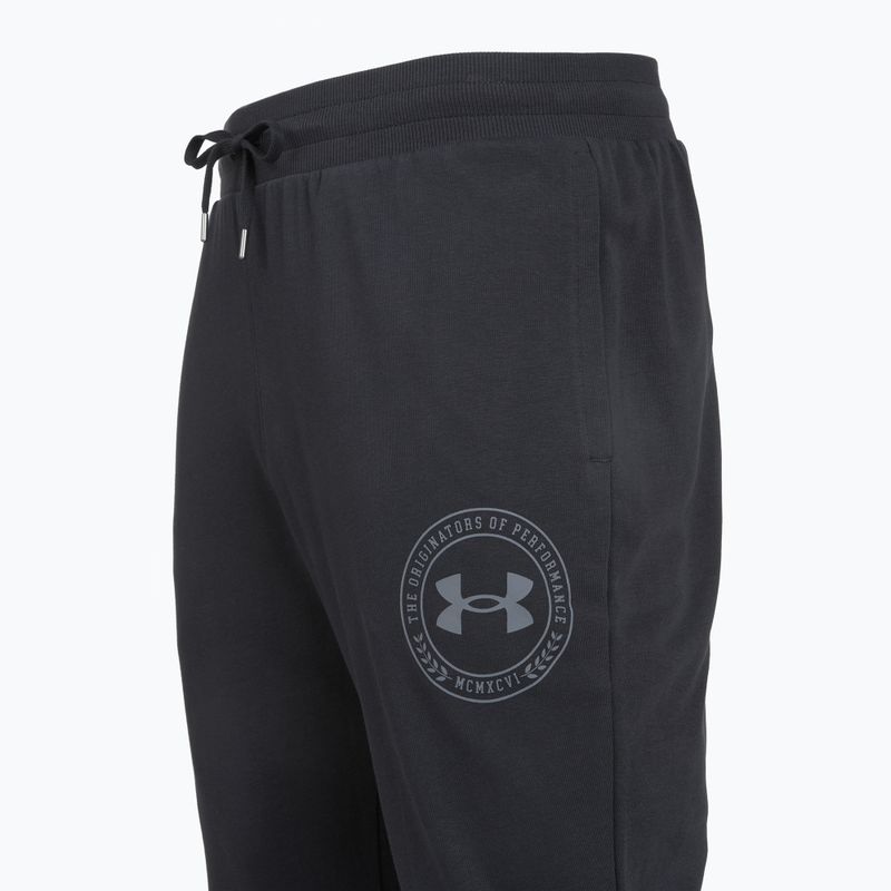 Men's trousers Under Armour Rival LW Graphic Jogger black/castelrock 3