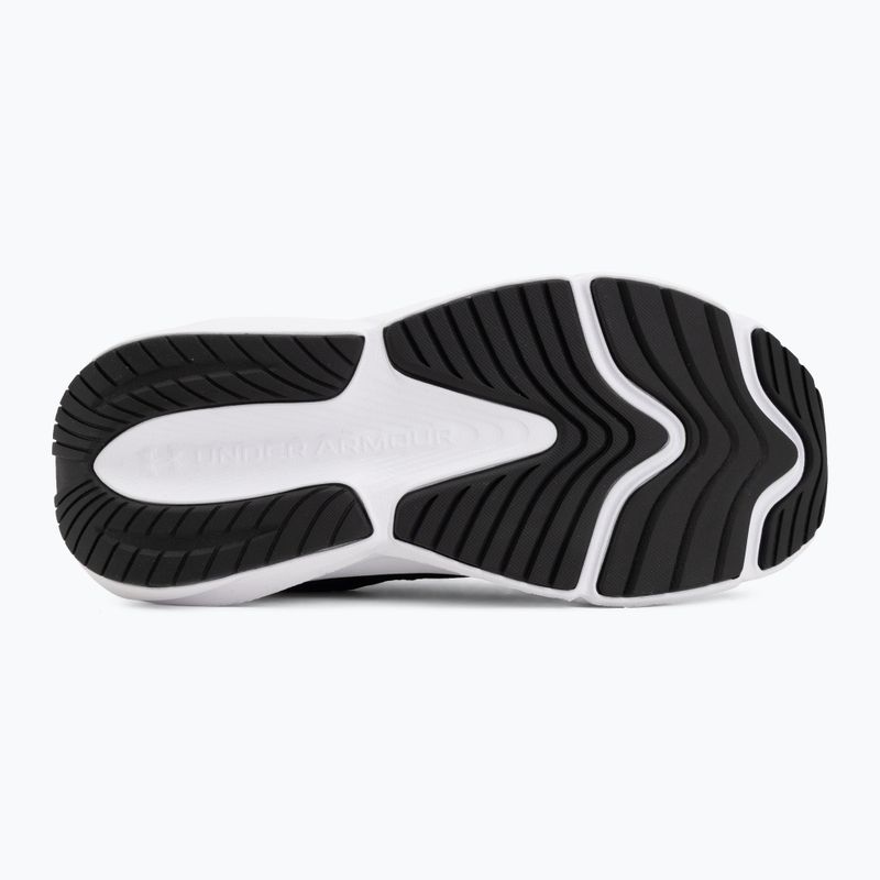 Women's running shoes Under Armour Surge 5 black/white/castlerock 4