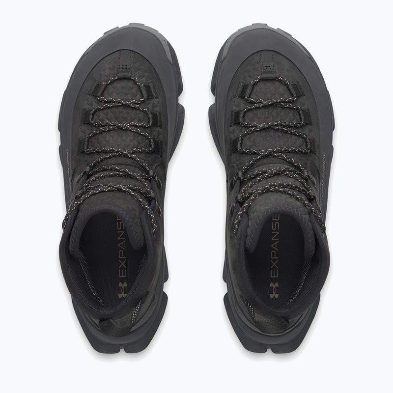 Men's trekking boots Under Armour Charged Expanse Mid LTHR WP Black/Anthracite/Bayou 3