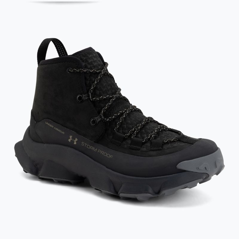 Men's trekking boots Under Armour Charged Expanse Mid LTHR WP Black/Anthracite/Bayou