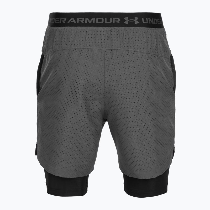 Men's training shorts Under Armour Vanish Woven 2.0 2IN1 Shorts castlerock/black 6