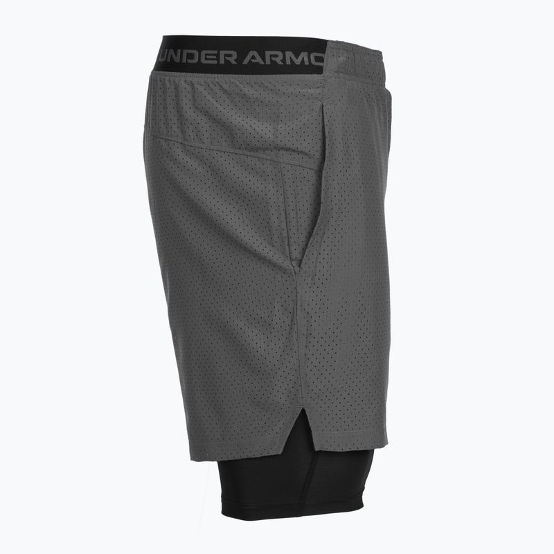 Men's training shorts Under Armour Vanish Woven 2.0 2IN1 Shorts castlerock/black 7