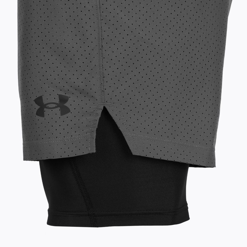 Men's training shorts Under Armour Vanish Woven 2.0 2IN1 Shorts castlerock/black 8