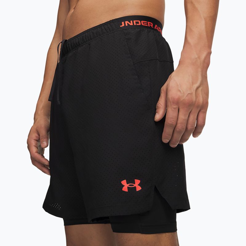 Men's training shorts Under Armour Vanish Woven 2.0 2IN1 Shorts ultimate black/venom red/venom red 4