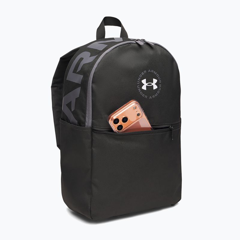 Urban backpack Under Armour Essential Printed Backpack black/black/castlerock 2
