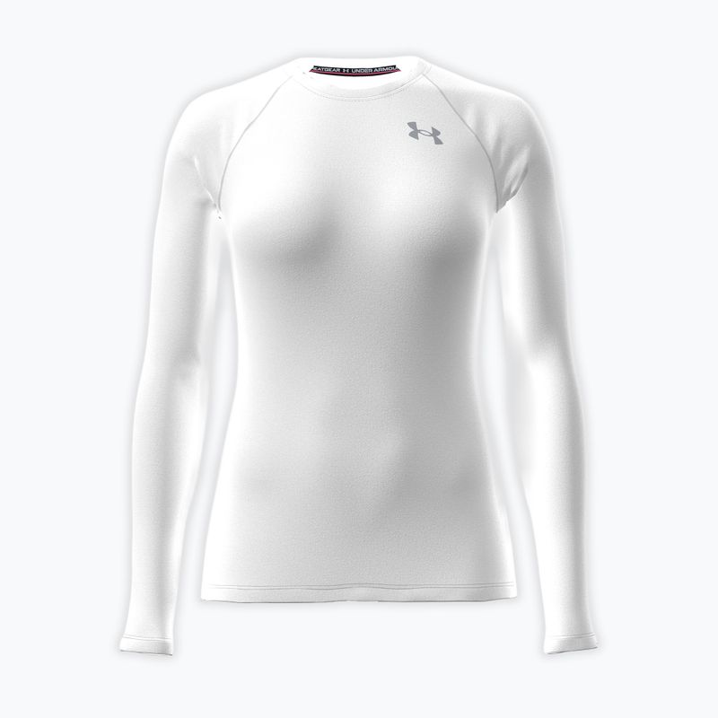 Women's training longsleeve Under Armour HG Authentics Comp LS white/halo gray