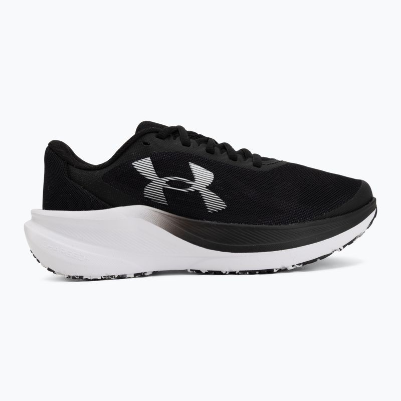Women's running shoes Under Armour Chase black/black/white 2
