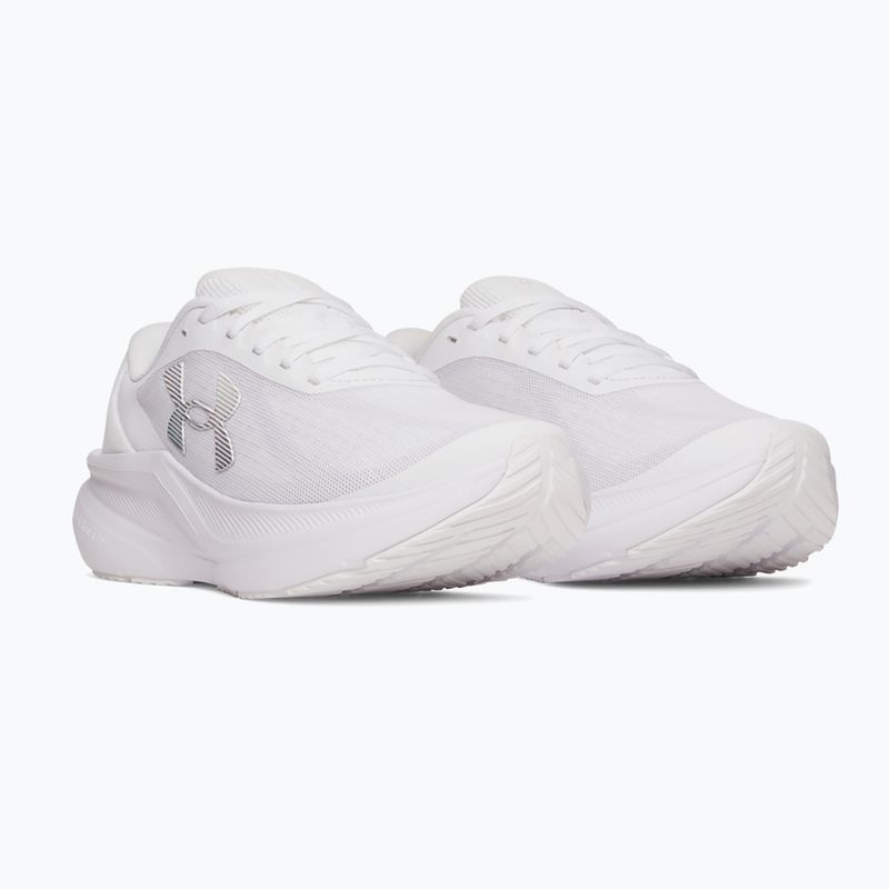 Women's running shoes Under Armour Chase white/white/iridescent 2