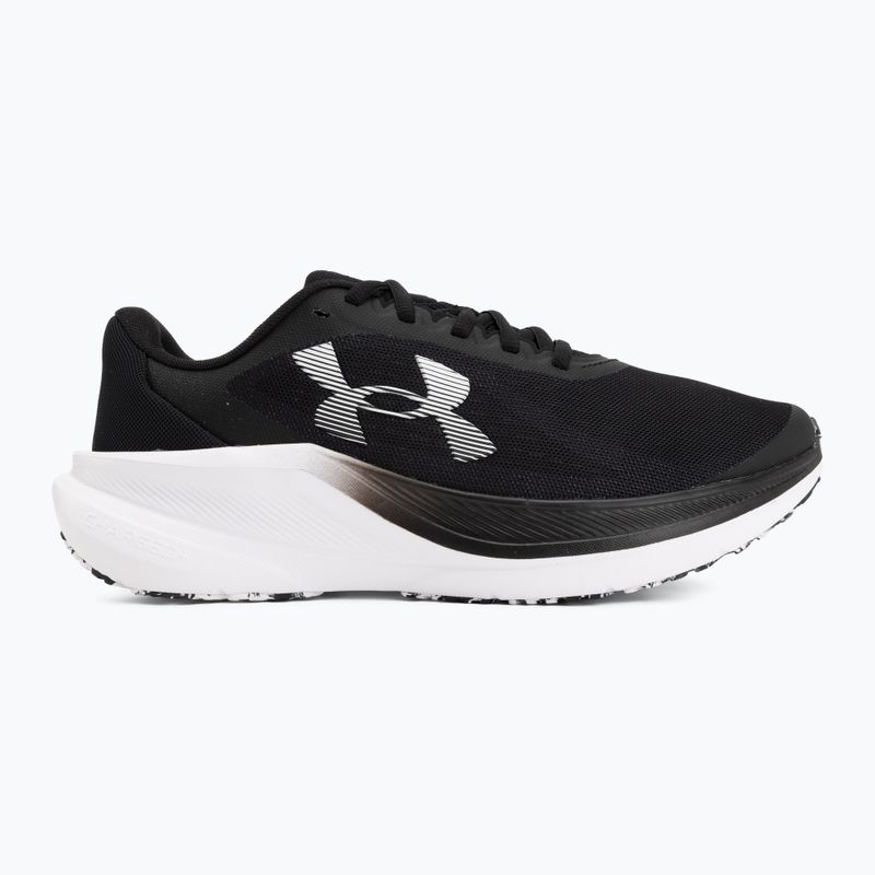 Men's running shoes Under Armour Chase black/black/white 2