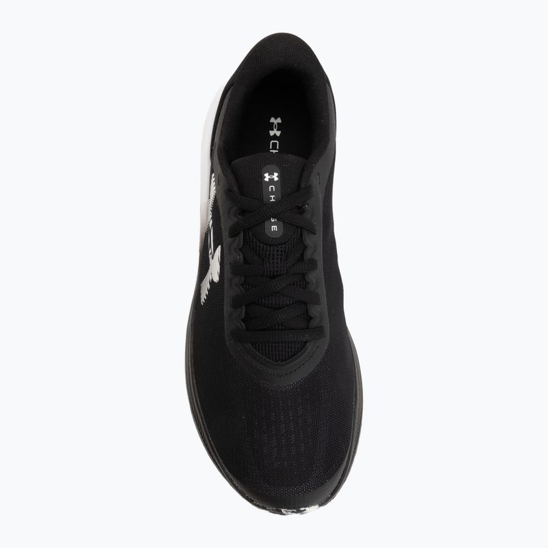 Men's running shoes Under Armour Chase black/black/white 5