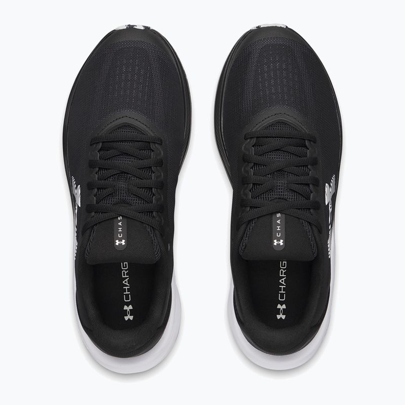 Men's running shoes Under Armour Chase black/black/white 3