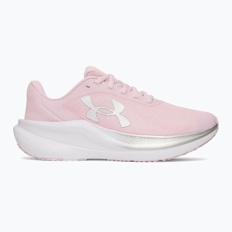 Women's running shoes Under Armour Chase prime pink/metallic silver/white
