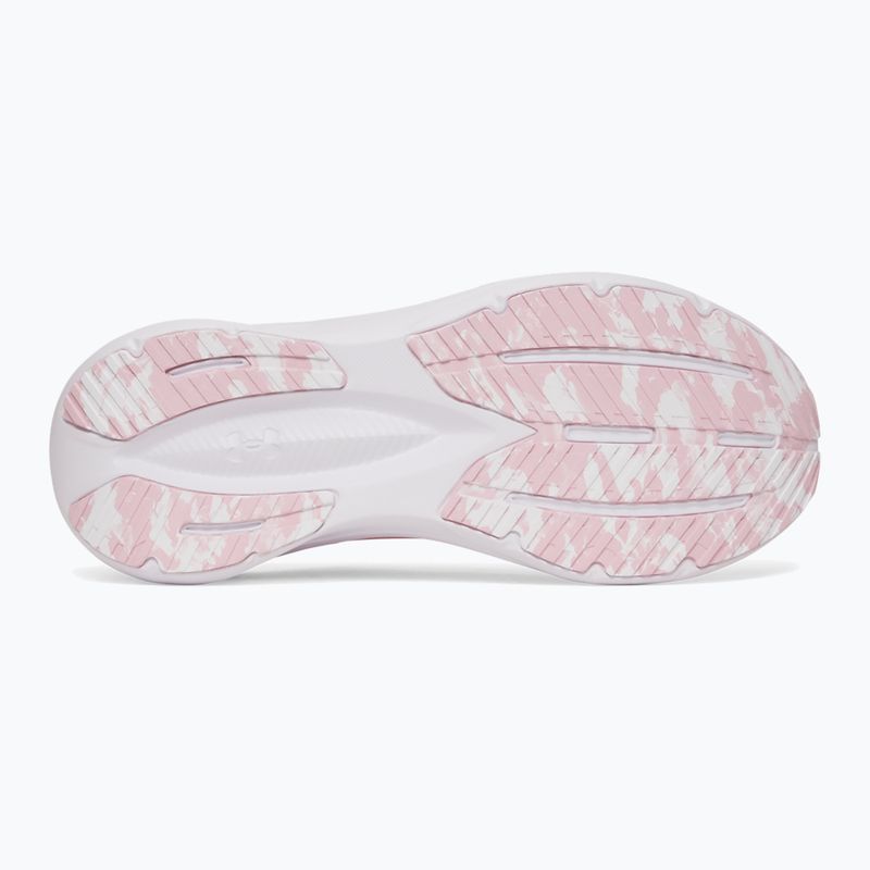 Women's running shoes Under Armour Chase prime pink/metallic silver/white 4