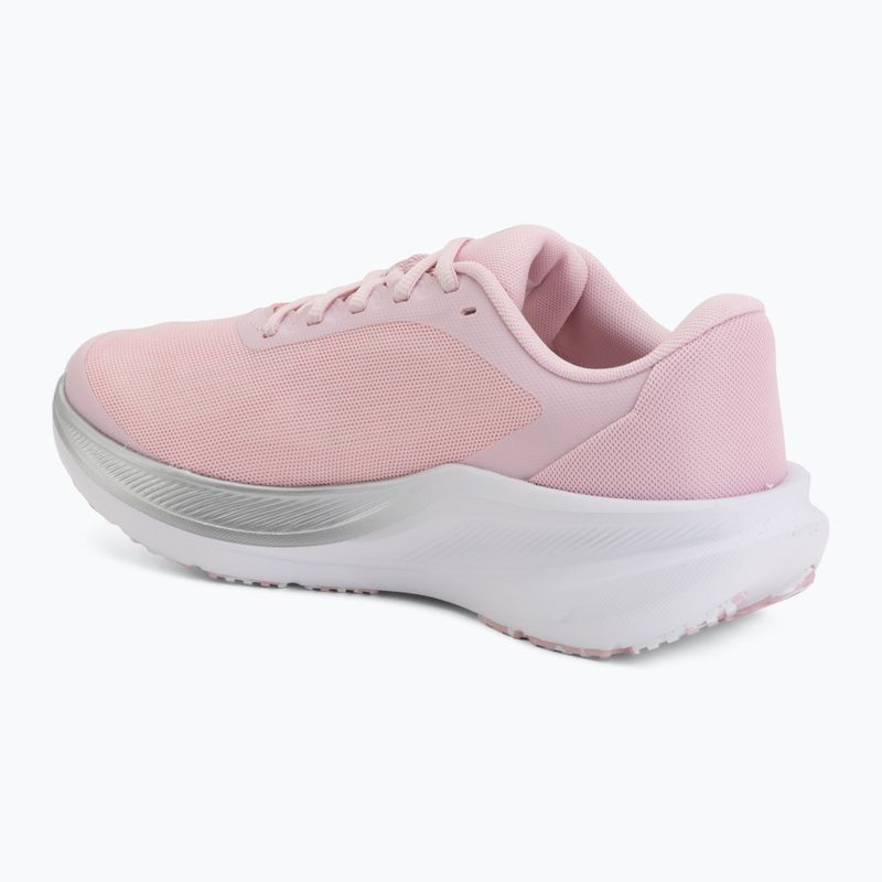 Women's running shoes Under Armour Chase prime pink/metallic silver/white 3