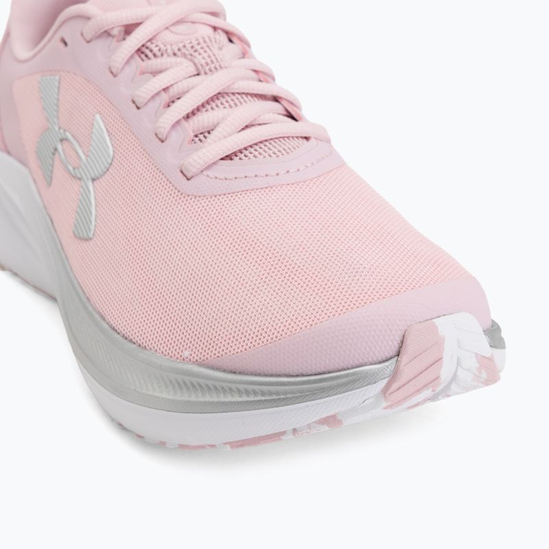Women's running shoes Under Armour Chase prime pink/metallic silver/white 7
