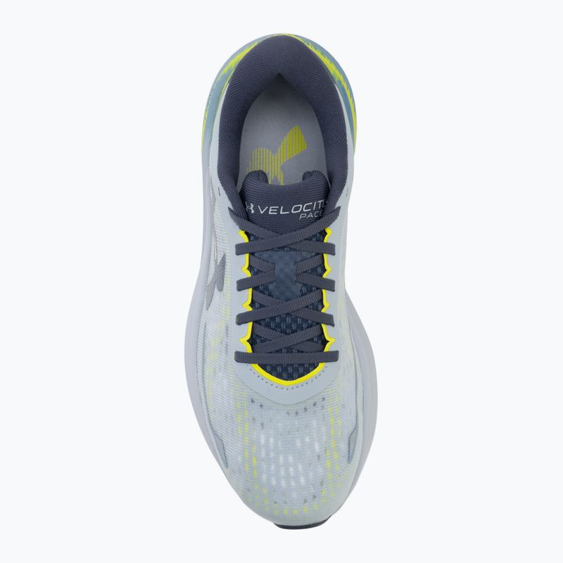 Men's running shoes Under Armour Velociti Pace blue fog/flash light/downpour gray 5