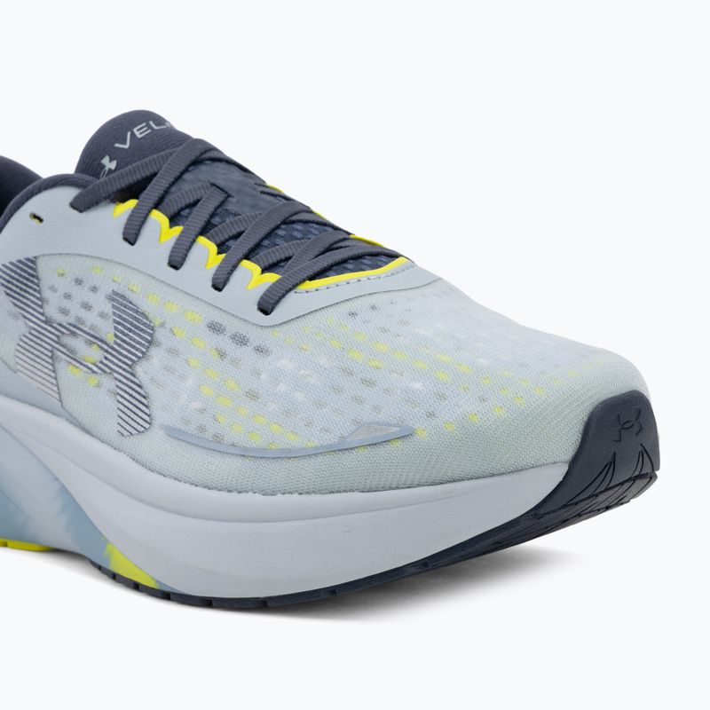 Men's running shoes Under Armour Velociti Pace blue fog/flash light/downpour gray 7