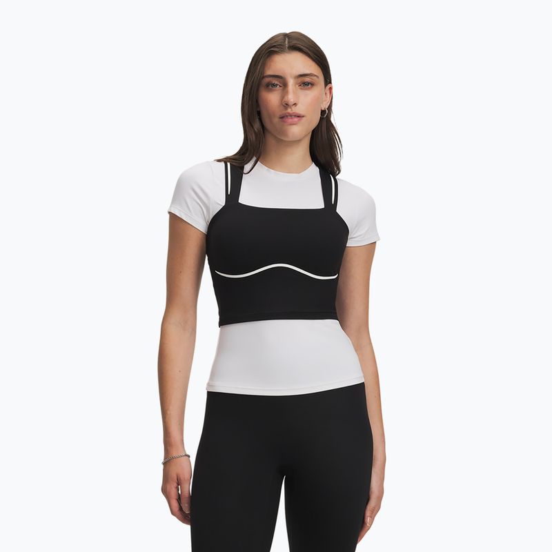 Women's training shirt Under Armour Meridian Contour Tank ultimate black/white/ultimate black