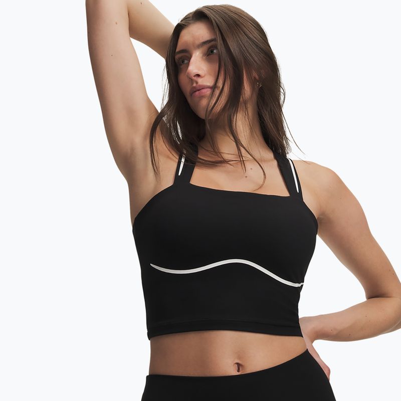 Women's training shirt Under Armour Meridian Contour Tank ultimate black/white/ultimate black 3