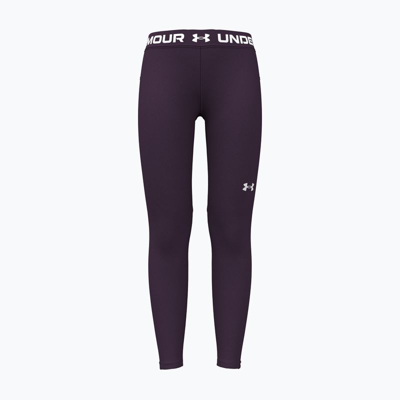 Children's leggings Under Armour HeatGear Leggings purple echo/white