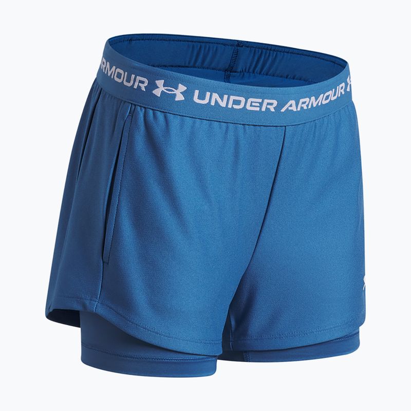 Children's training shorts Under Armour UA Tech Play Up 2IN1 Shorts aegean blue/white 3