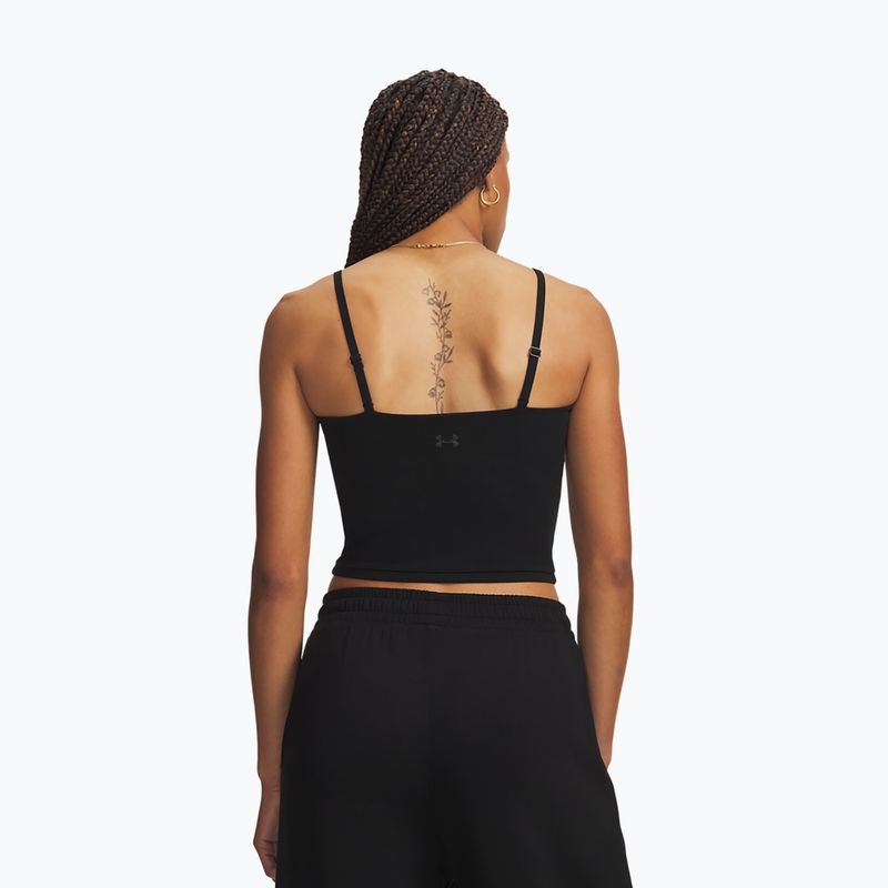 Women's training shirt Under Armour Meridian Support Tank ultimate black/ultimate black 2