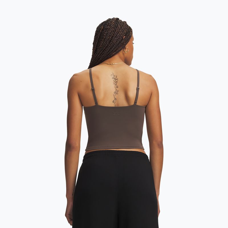 Women's training shirt Under Armour Meridian Support Tank peppercorn/peppercorn 2