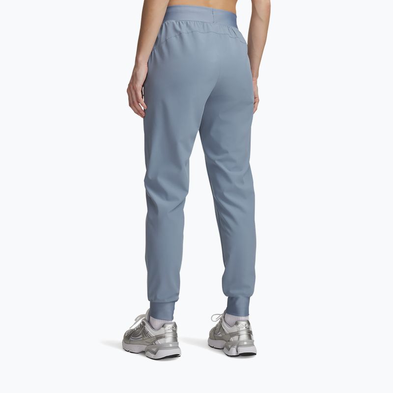 Women's training trousers Under Armour Sport High Rise Woven Pant blue wind/black 3