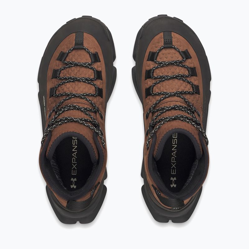 Men's trekking boots Under Armour Charged Expanse Mid LTHR WP Incense Brown/Black/Khaki Base 3