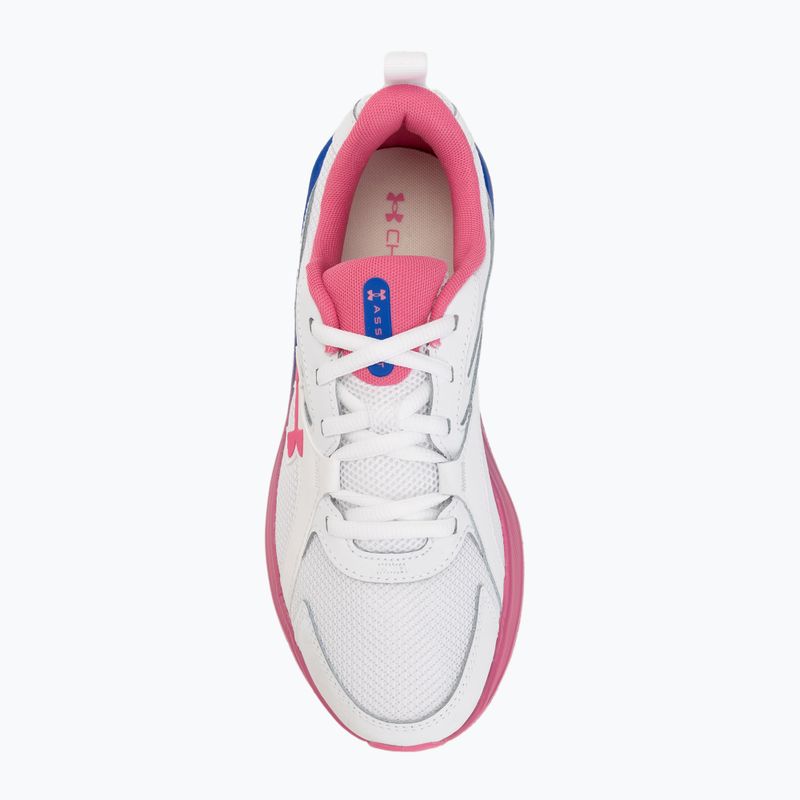 Women's running shoes Under Armour Assert 11 white/pink frenzy/pink frenzy 5
