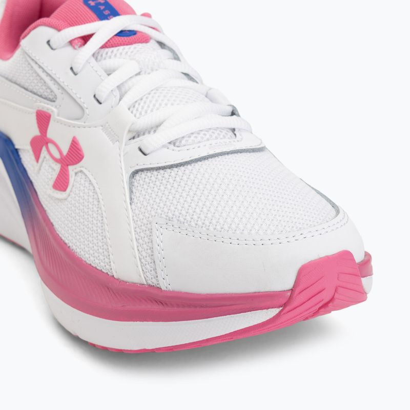 Women's running shoes Under Armour Assert 11 white/pink frenzy/pink frenzy 7