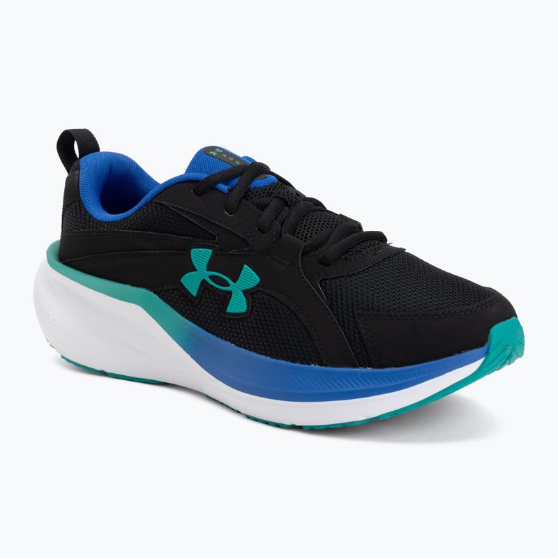 Men's running shoes Under Armour Assert 11 black/team royal/geode green