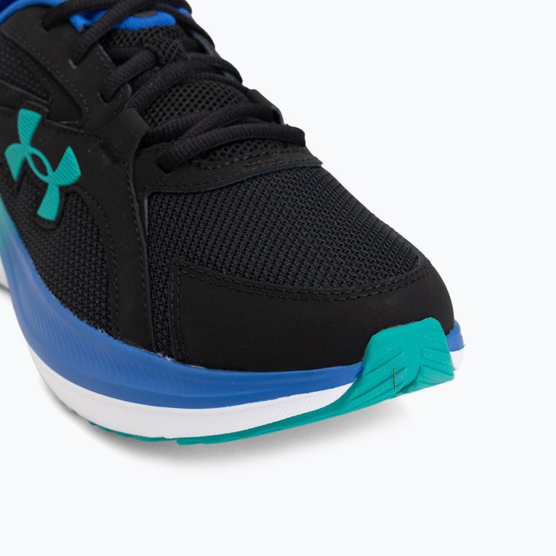 Men's running shoes Under Armour Assert 11 black/team royal/geode green 7
