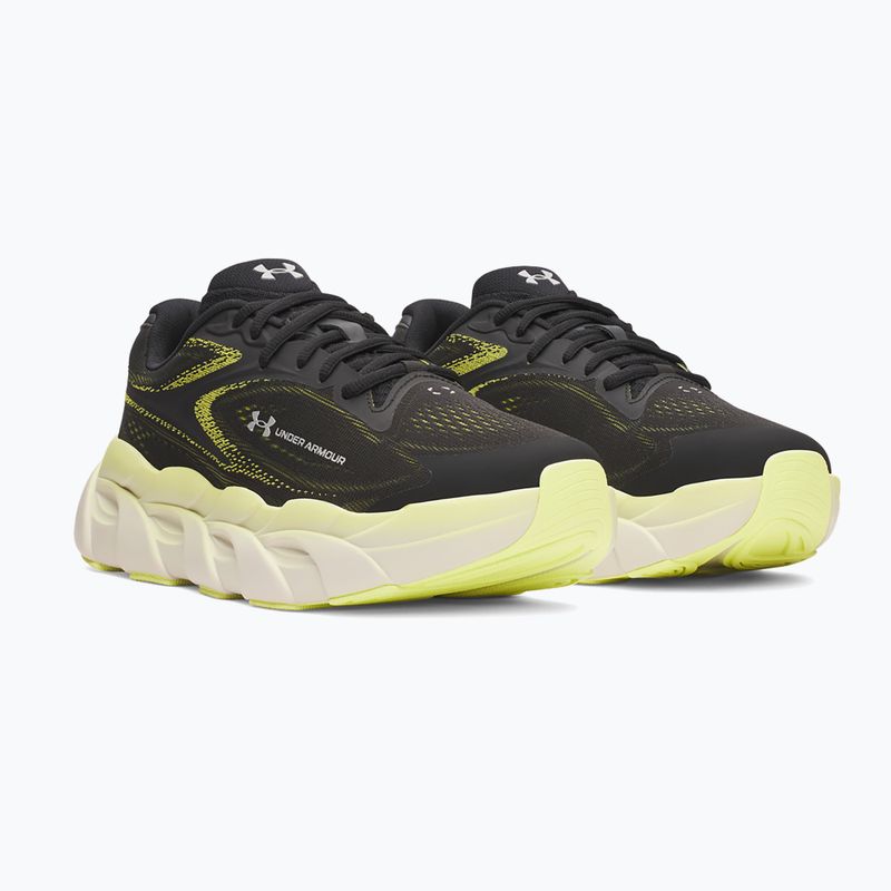 Men's running shoes Under Armour Halo Runner 2 Ultimate Black/Sonic Yellow/Metallic Silver 2