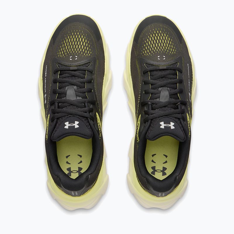 Men's running shoes Under Armour Halo Runner 2 Ultimate Black/Sonic Yellow/Metallic Silver 3