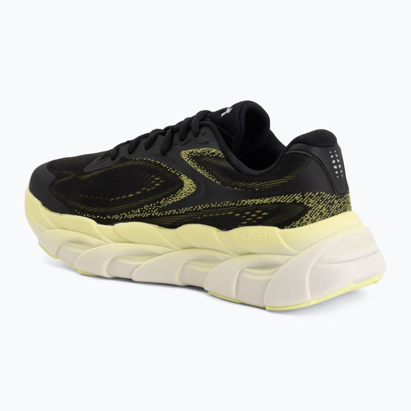 Men's running shoes Under Armour Halo Runner 2 Ultimate Black/Sonic Yellow/Metallic Silver 3