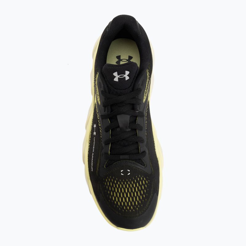 Men's running shoes Under Armour Halo Runner 2 Ultimate Black/Sonic Yellow/Metallic Silver 5