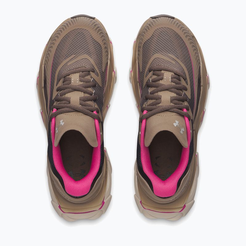 Women's running shoes Under Armour Halo Racer 2 desert taupe/virtual pink/peppercorn 3
