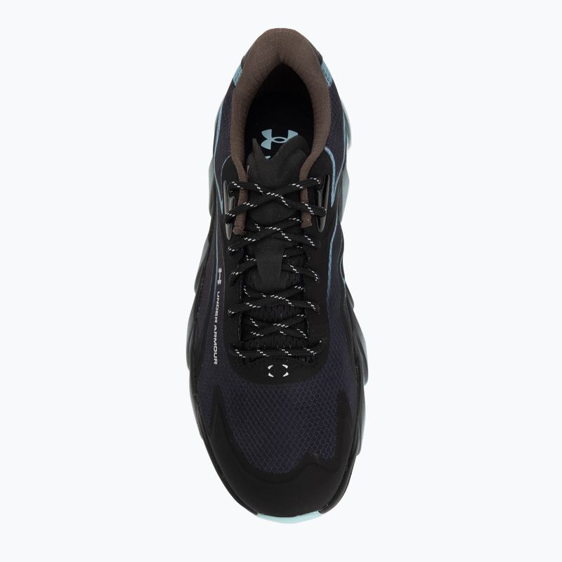 Men's running shoes Under Armour Halo Runner SE 2 ultimate black/peppercorn/opal blue 5